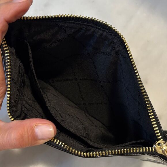 Michael Kors Patent Leather Embossed XL Wristlet Pouch Clutch - Picture 14 of 16